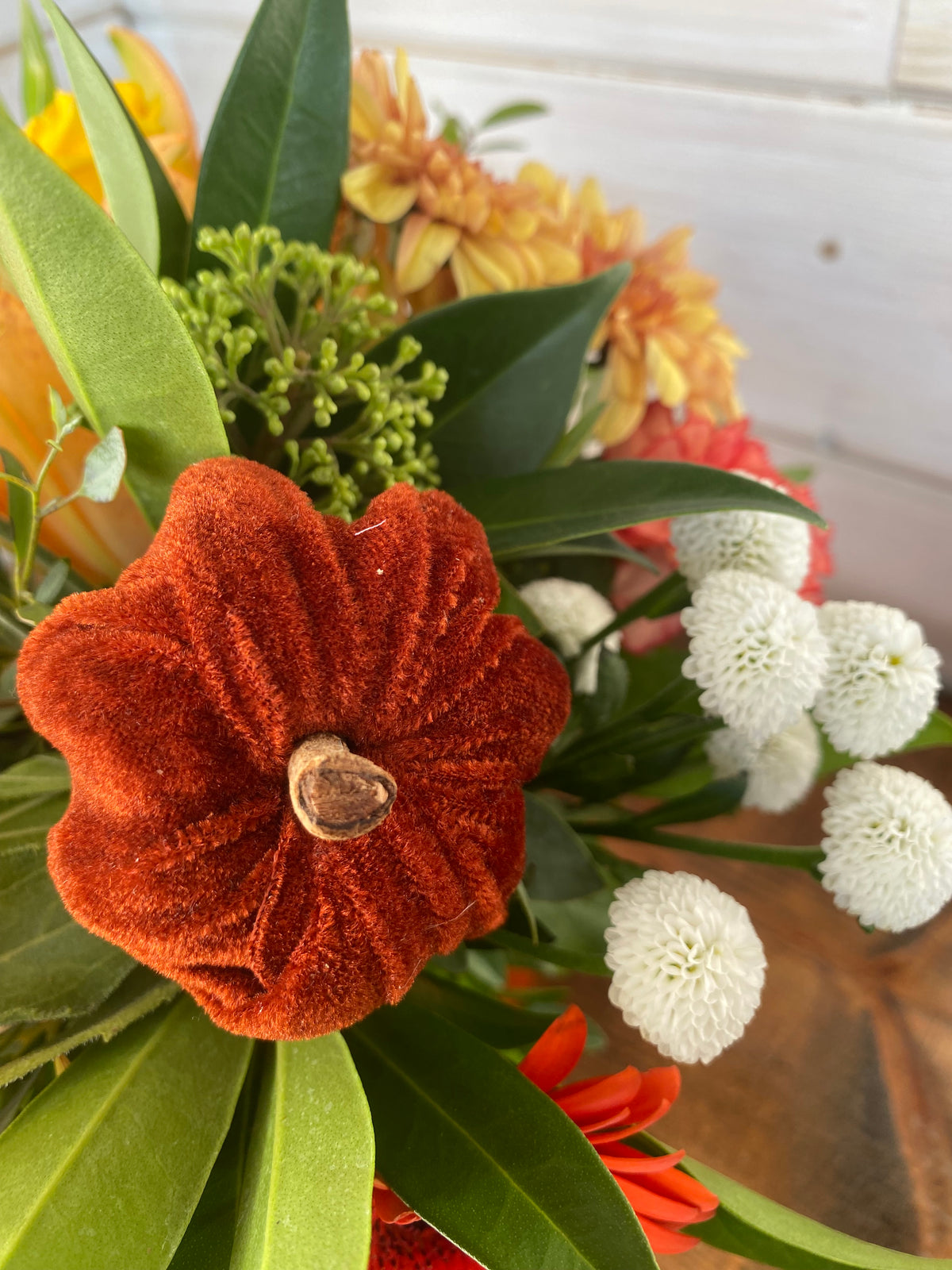 Pumpkin Vase Arrangement
