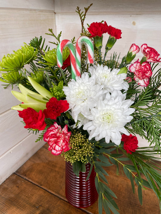 Candy Cane Lane Arrangement