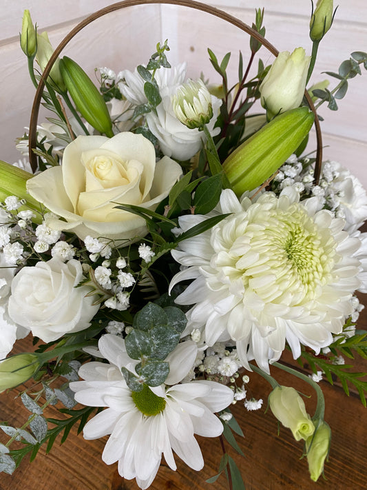 White Wicker Arrangement