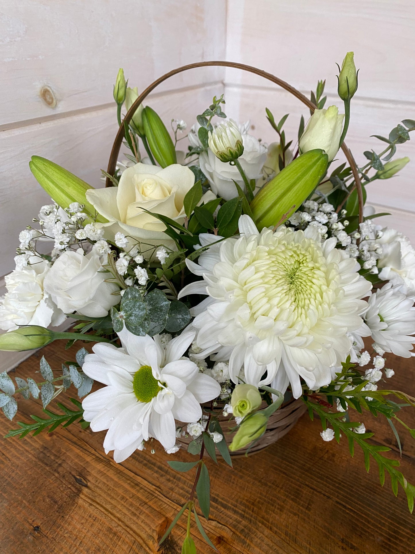White Wicker Arrangement