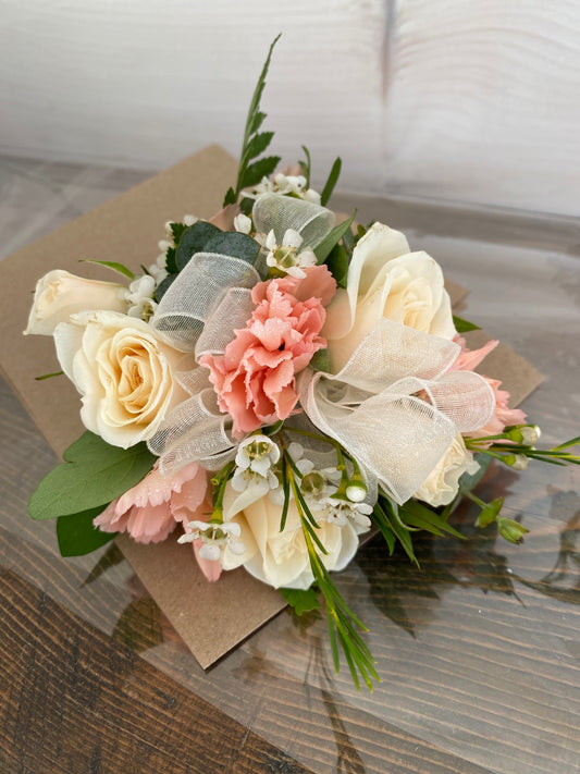 Corsage Peach Tones
